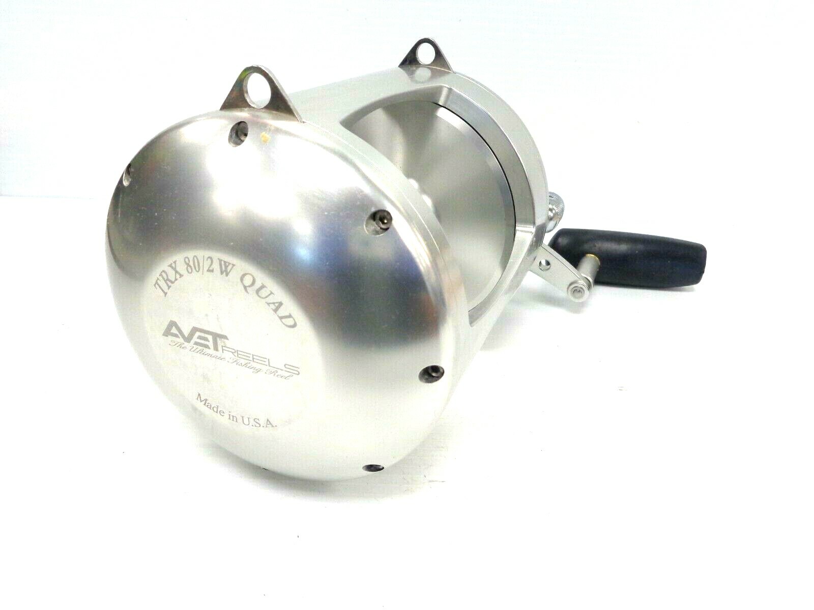 Avet T-RX80/2W Two-Speed Lever Drag Reel T-R80/2W QUAD – SILVER – Right Hand NEW