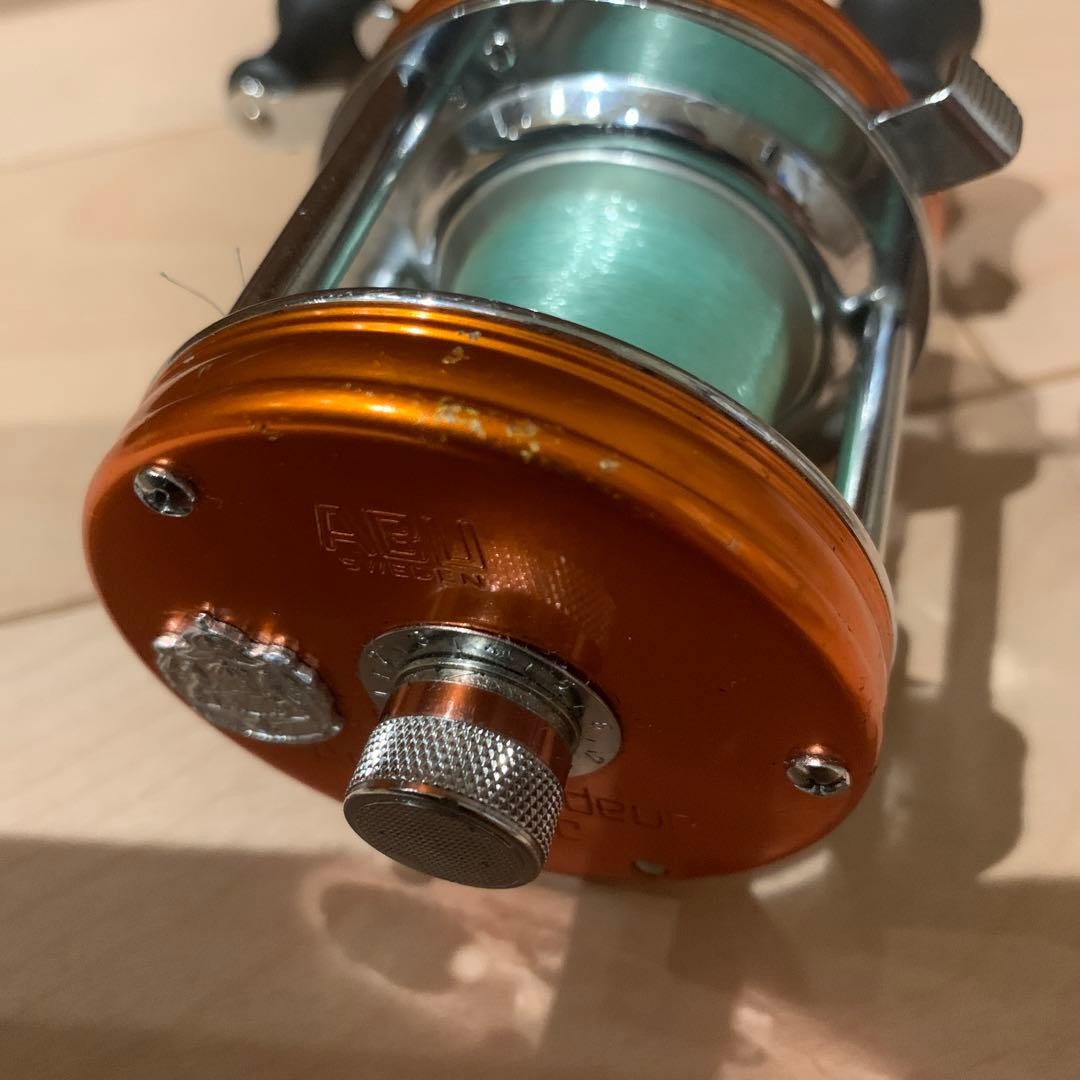 Abu Ambassadeur 5500 C Fishing Reel Sunset Orange Tested Working