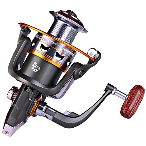 Sougayilang Spinning Fishing Reels with Left/Right Interchangeable Collapsible