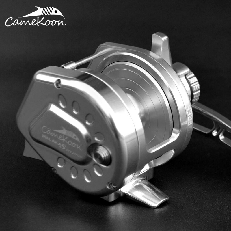 CAMEKOON Overhead Reel Right Hand 66LBs Drag Powerful Off-shore Trolling Fishing