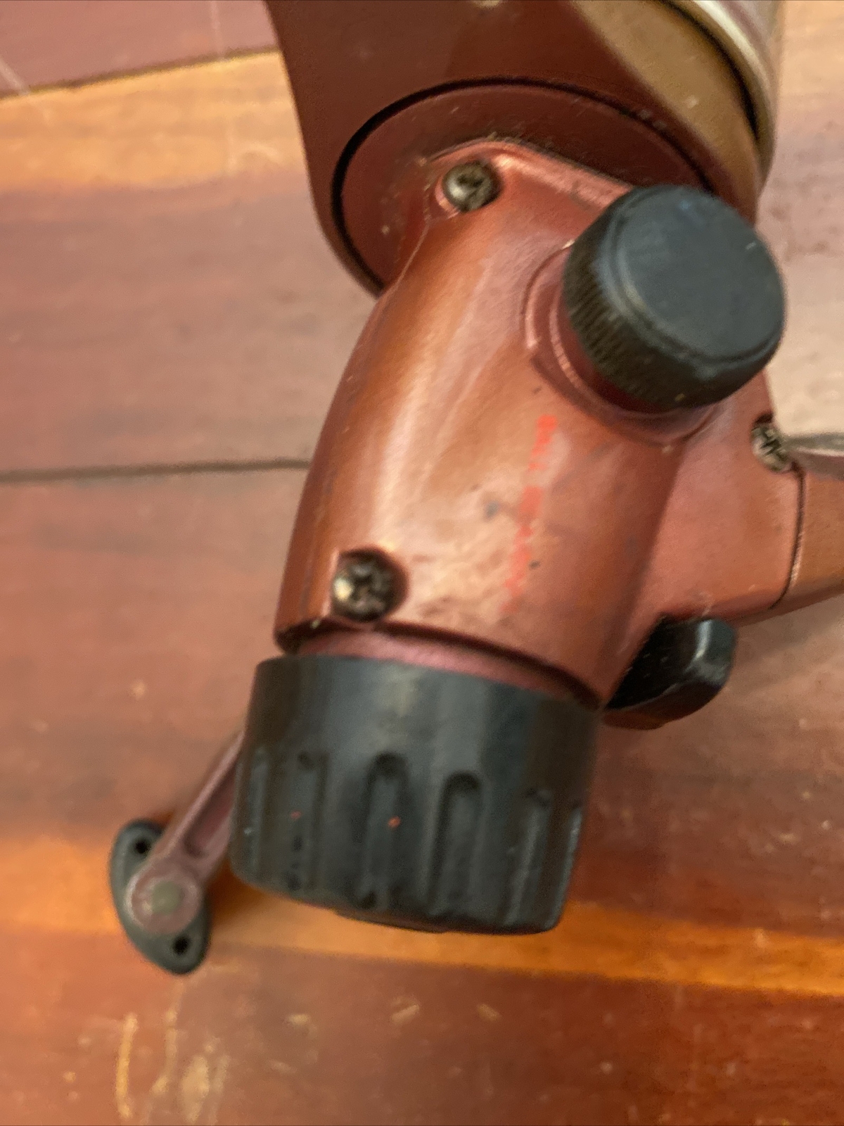 Vintage ZEBCO QUANTUM XR2 Spinning Fishing Reel Long Stroke 1994 Burgundy