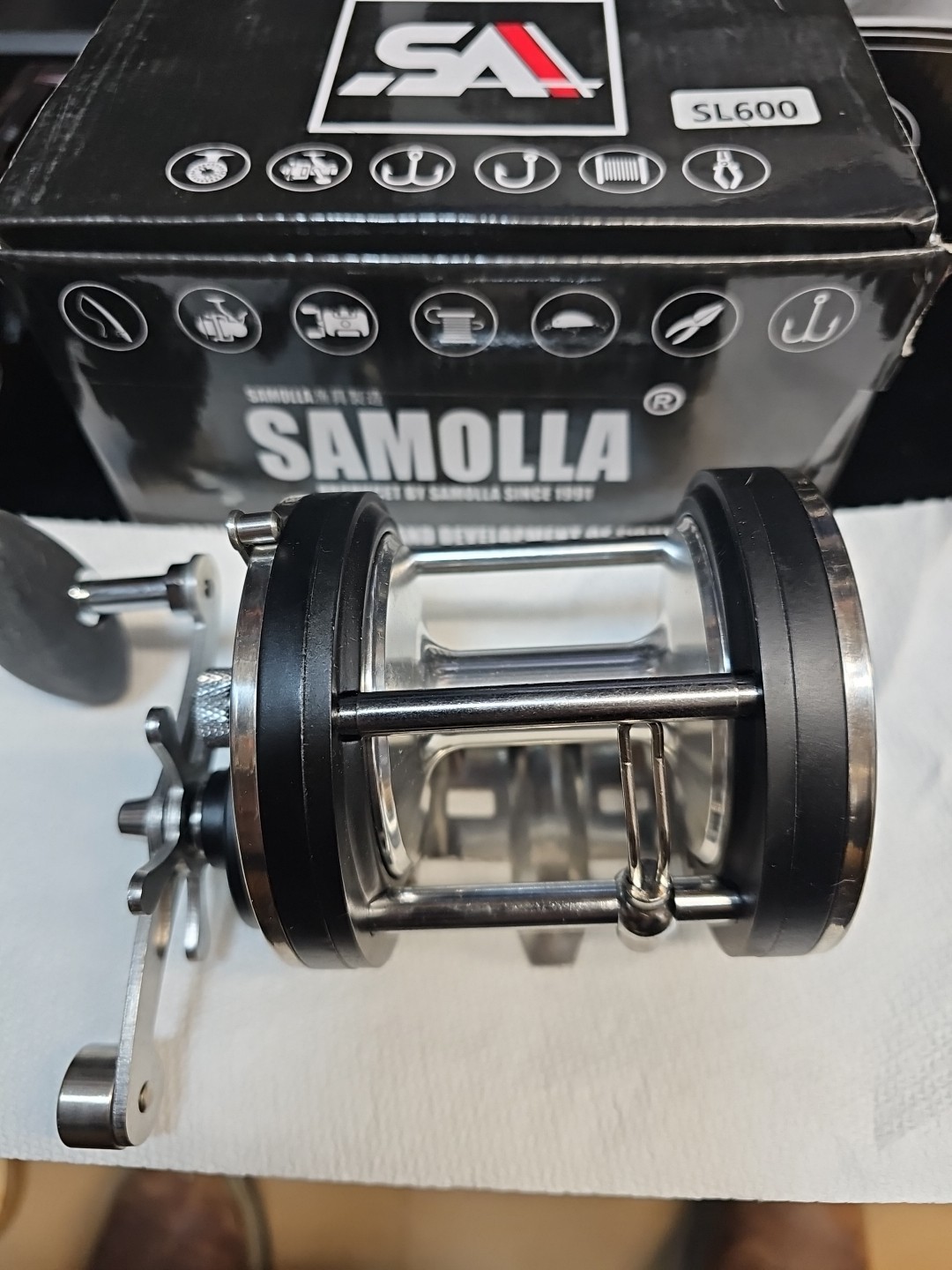 Samolla Fishing Reel. SL600 Saltwater Trolling Reel. 4.4:1 Gear Ratio. New