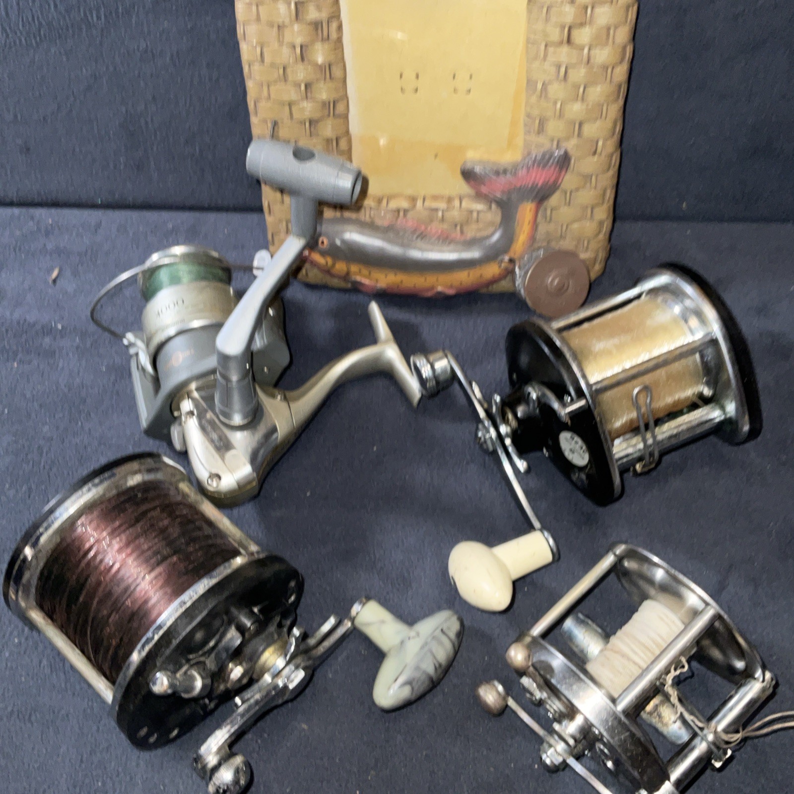Vintage Fishing Reels And Picture Frame – Gift For Dad, Boyfriend, Husband