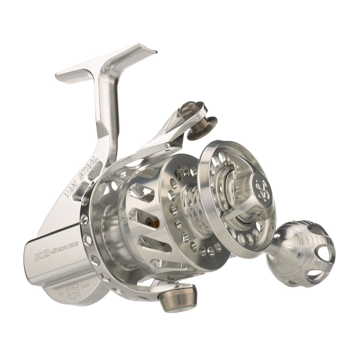 VAN STAAL VSX2 Bail-Less 150 4.75:1 30lb Silver Spinning Reel (VS151SX2)