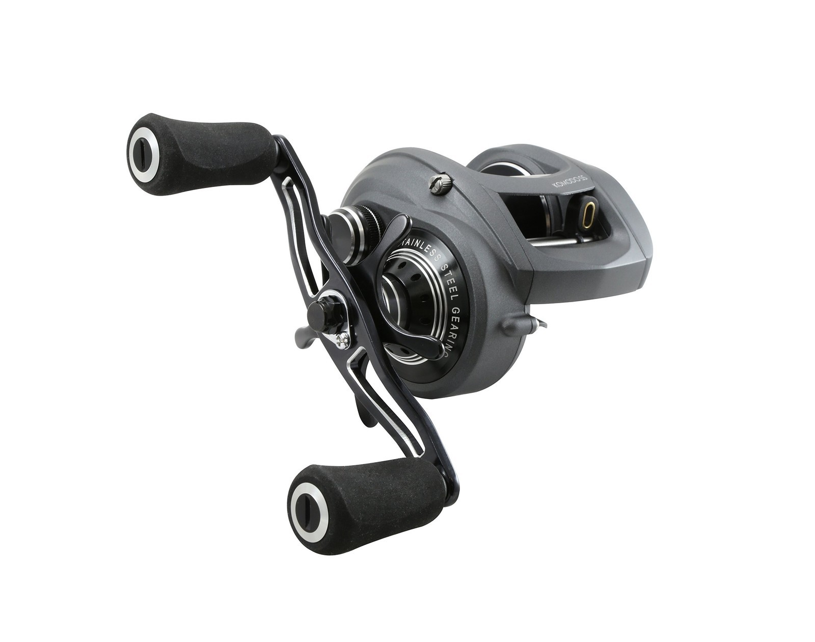 Large Baitcaster – Aluminum Frame, Stainless Gears, Low Profile