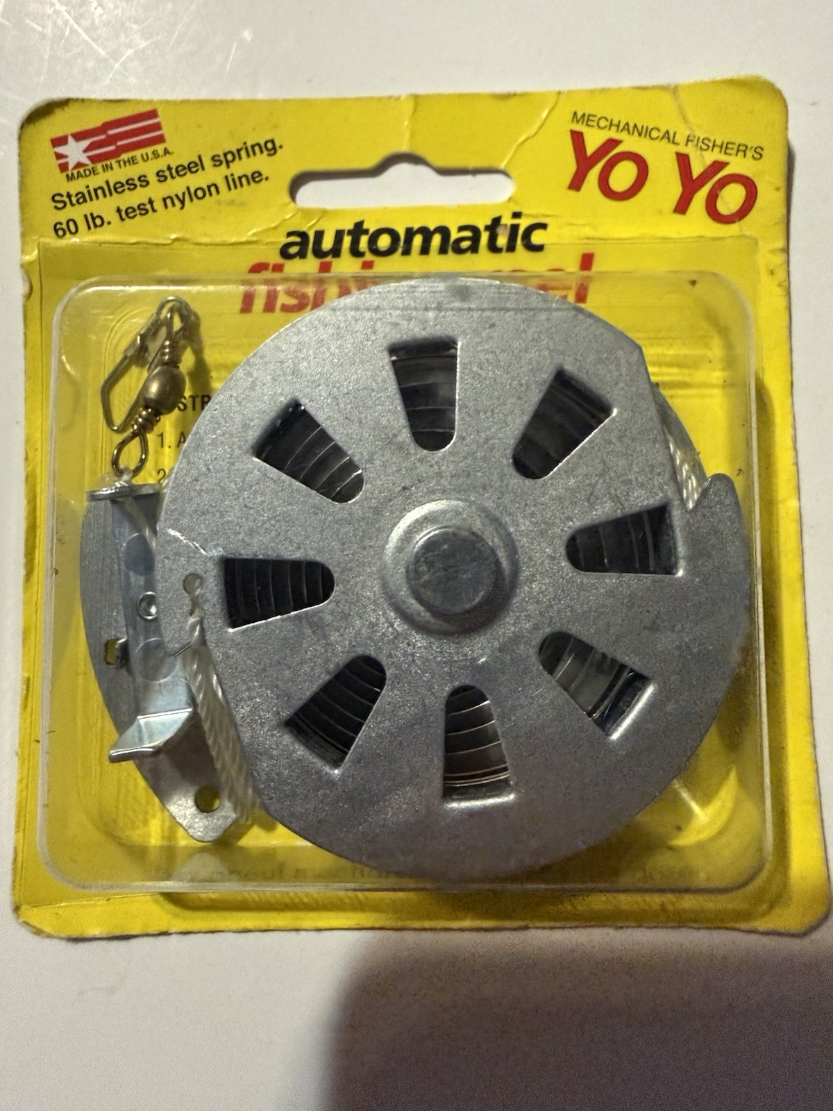 Yo Yo Automatic Fishing Reel Flat Auto Catch/Hold Prevents Rust Tension Adjusts