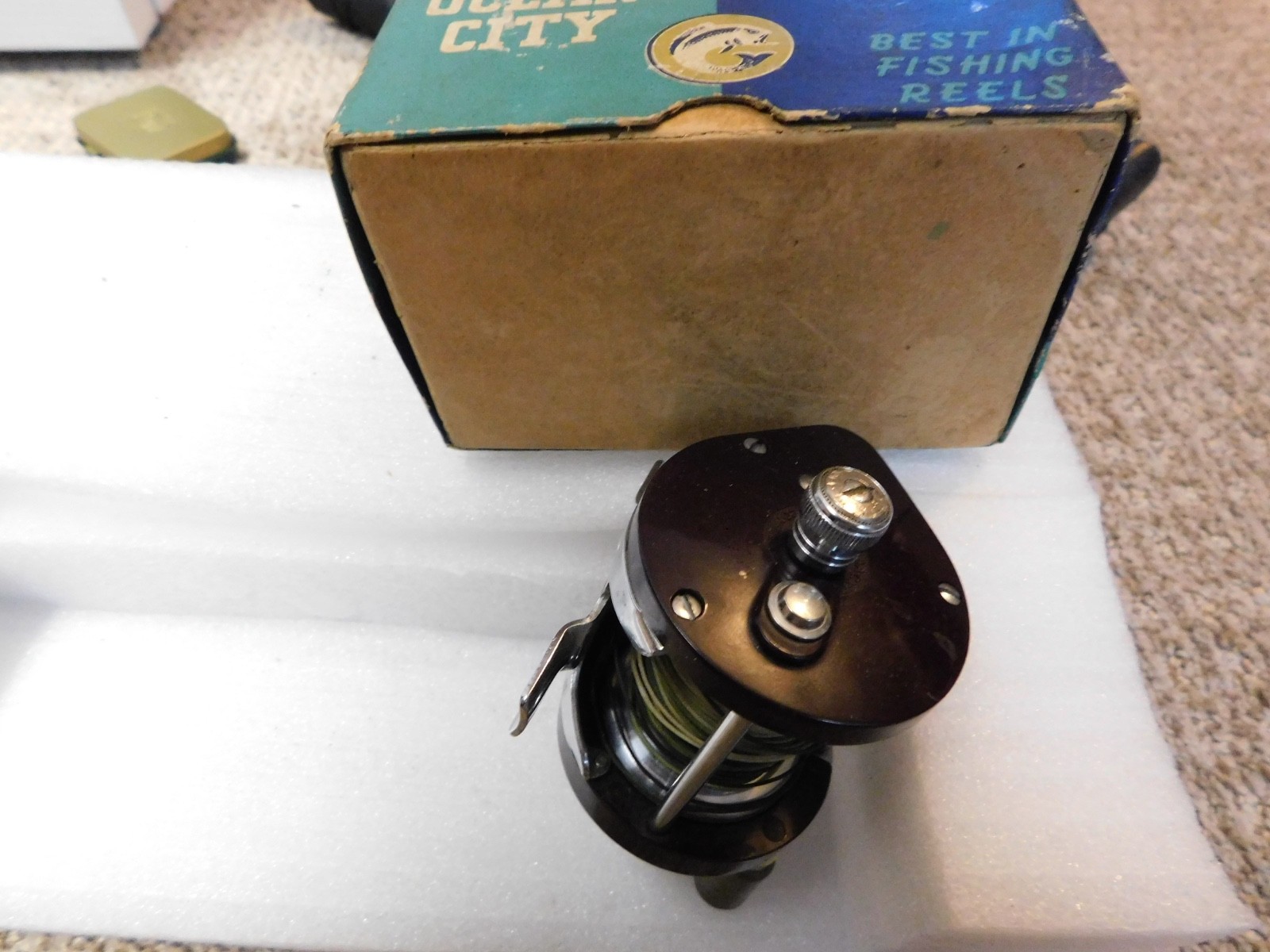 Vintage Ocean City No. 1591 Fishing Reel w/Original Box
