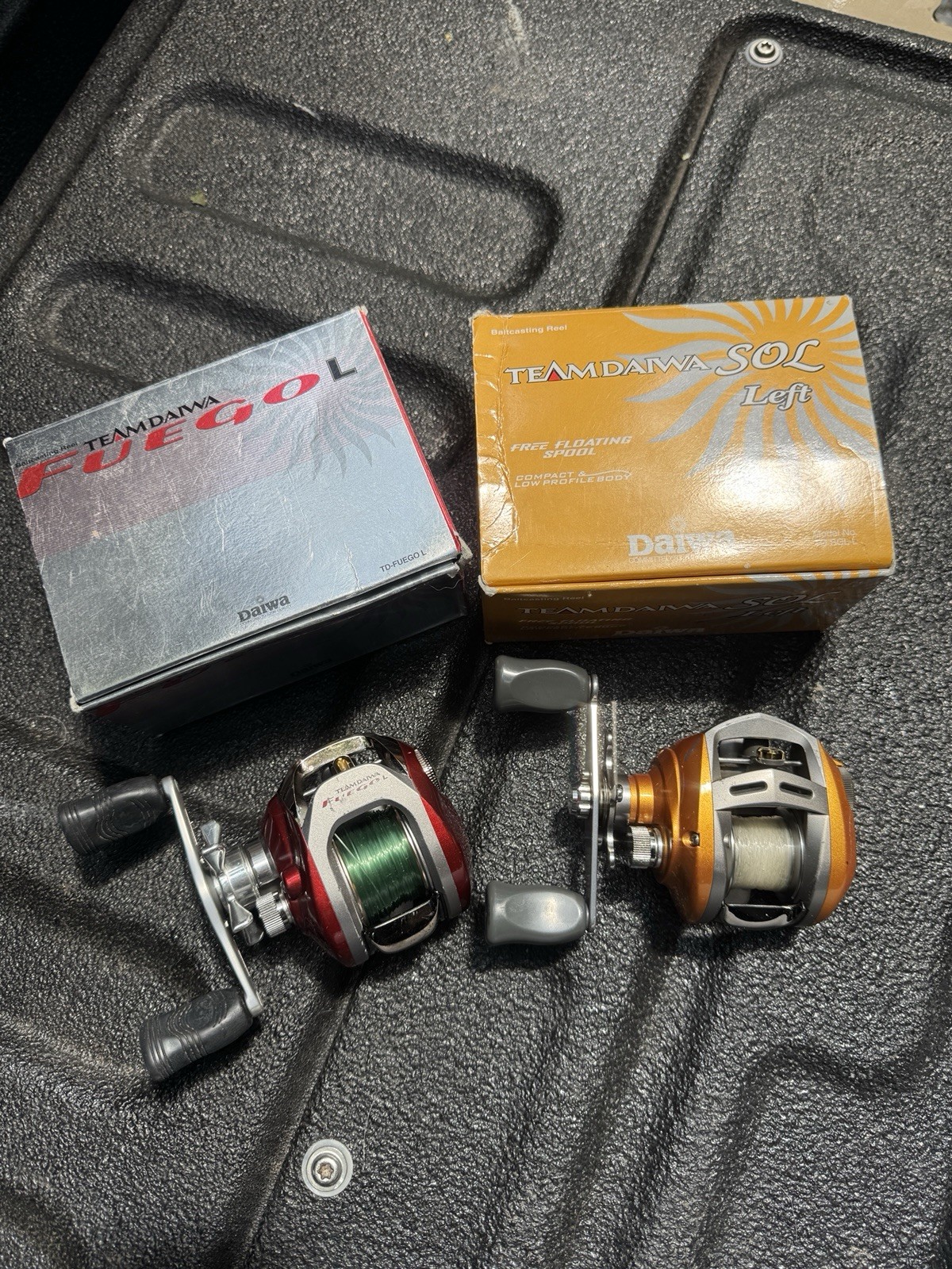 Daiwa Sol & Fuego Casting Reels Left Hand
