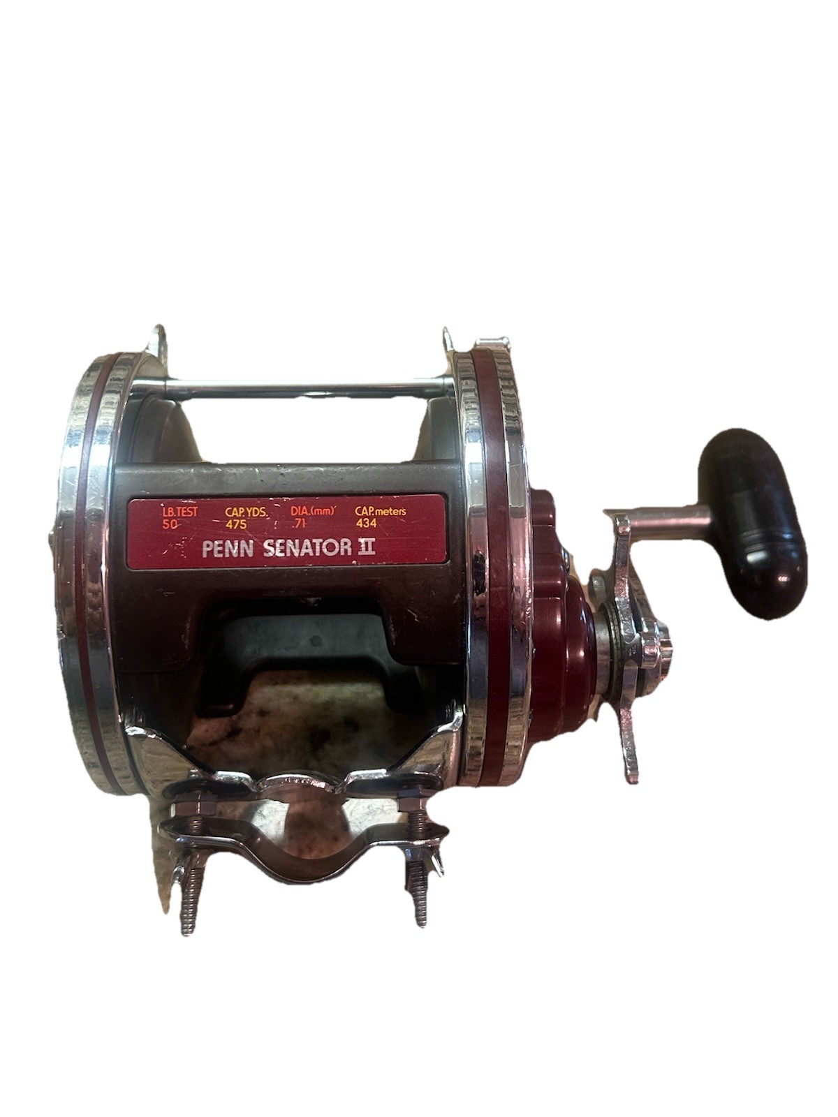 Penn Senator 114 HL High Speed Light Big Game Reel W/ Rod Clamp-Excellent