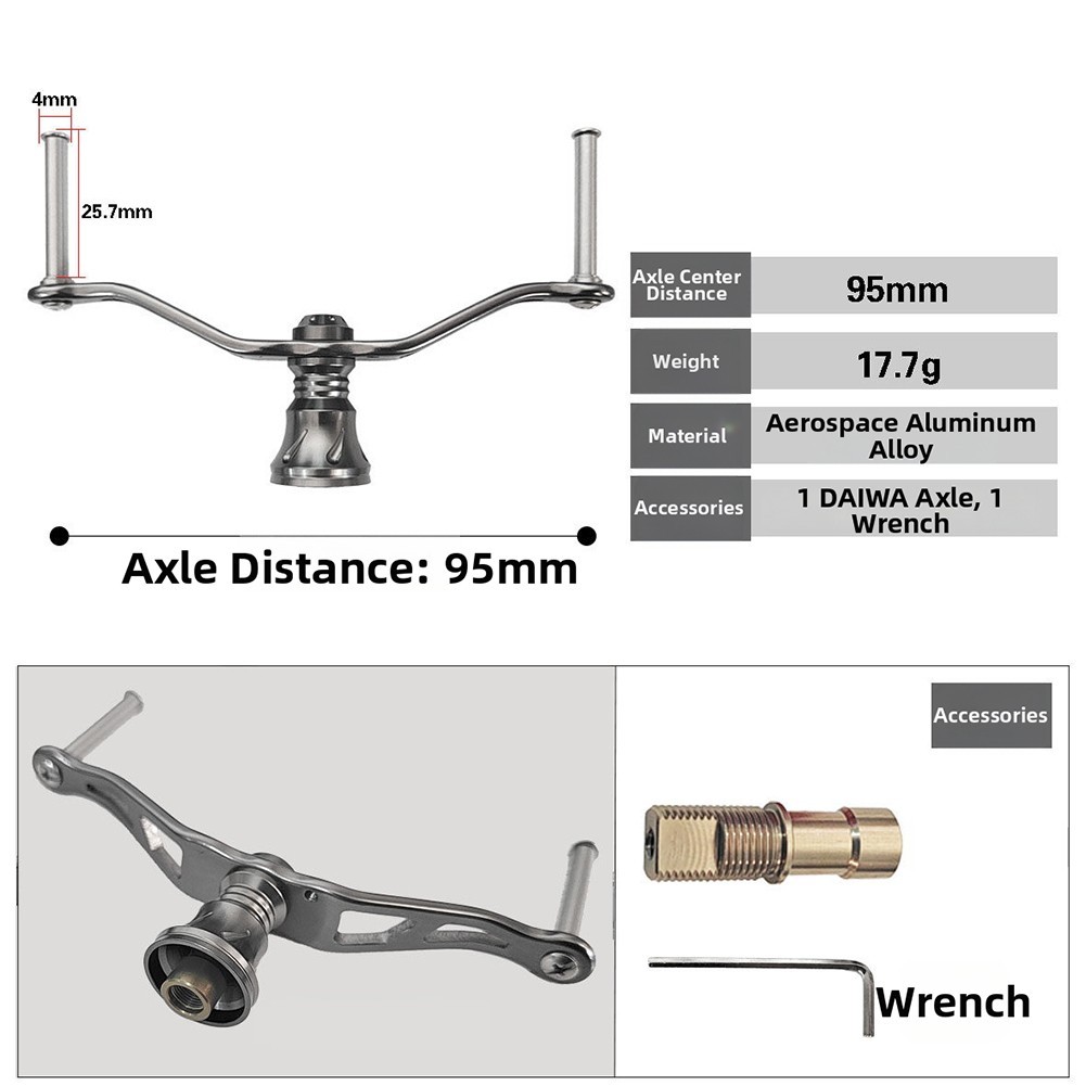 Fishing Reel Handle For Tournament Fishing Lightweight Design Precision Machined