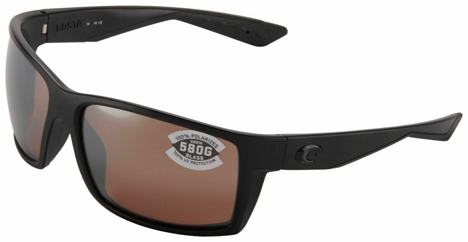 Costa Del Mar Rafael Blackout Silver Mirror Sunglasses 580G Glass RFL 01 OSCGLP