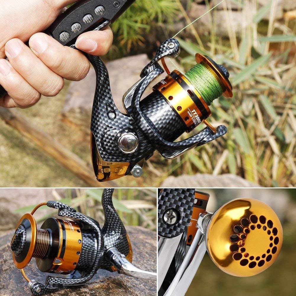 Fishing Reels 12+1 Bb Light And Smooth Spinning Reels Powerful Carbon Fiber Drag