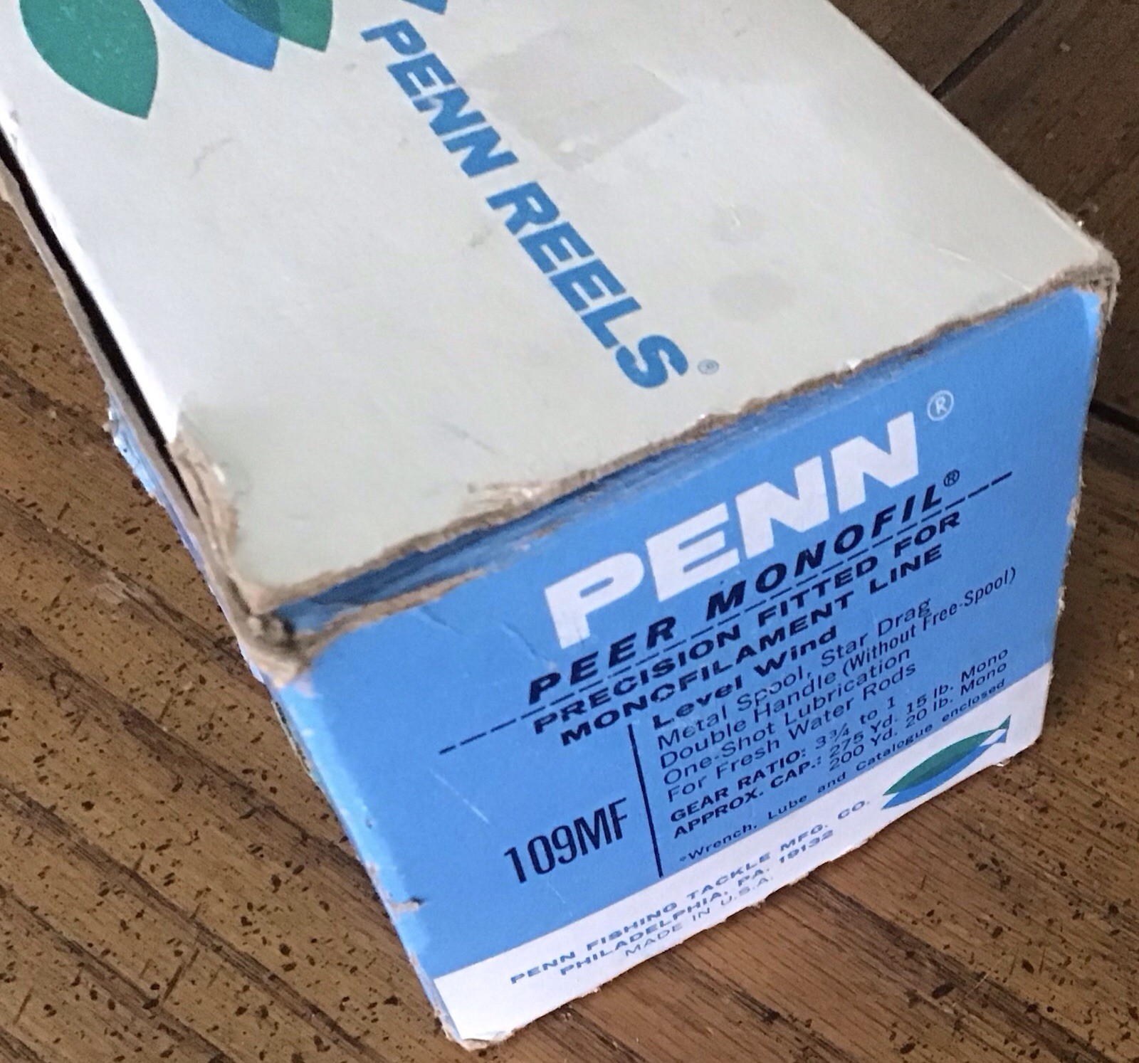 Vintage Penn Peer No. 109 MF Fishing Reel Paper Manual Box Lube Excellent