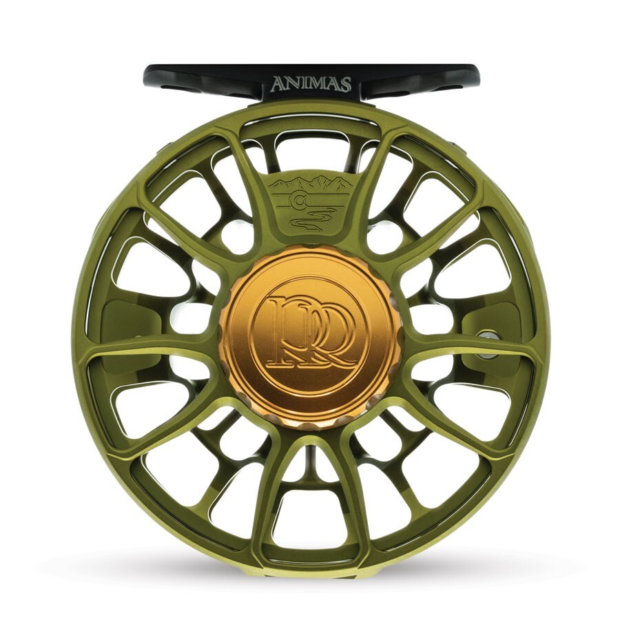 ROSS ANIMAS 4/5 WT FLY REEL MATTE OLIVE + FREE $80 FLY LINE, BACKING, SHIPPING