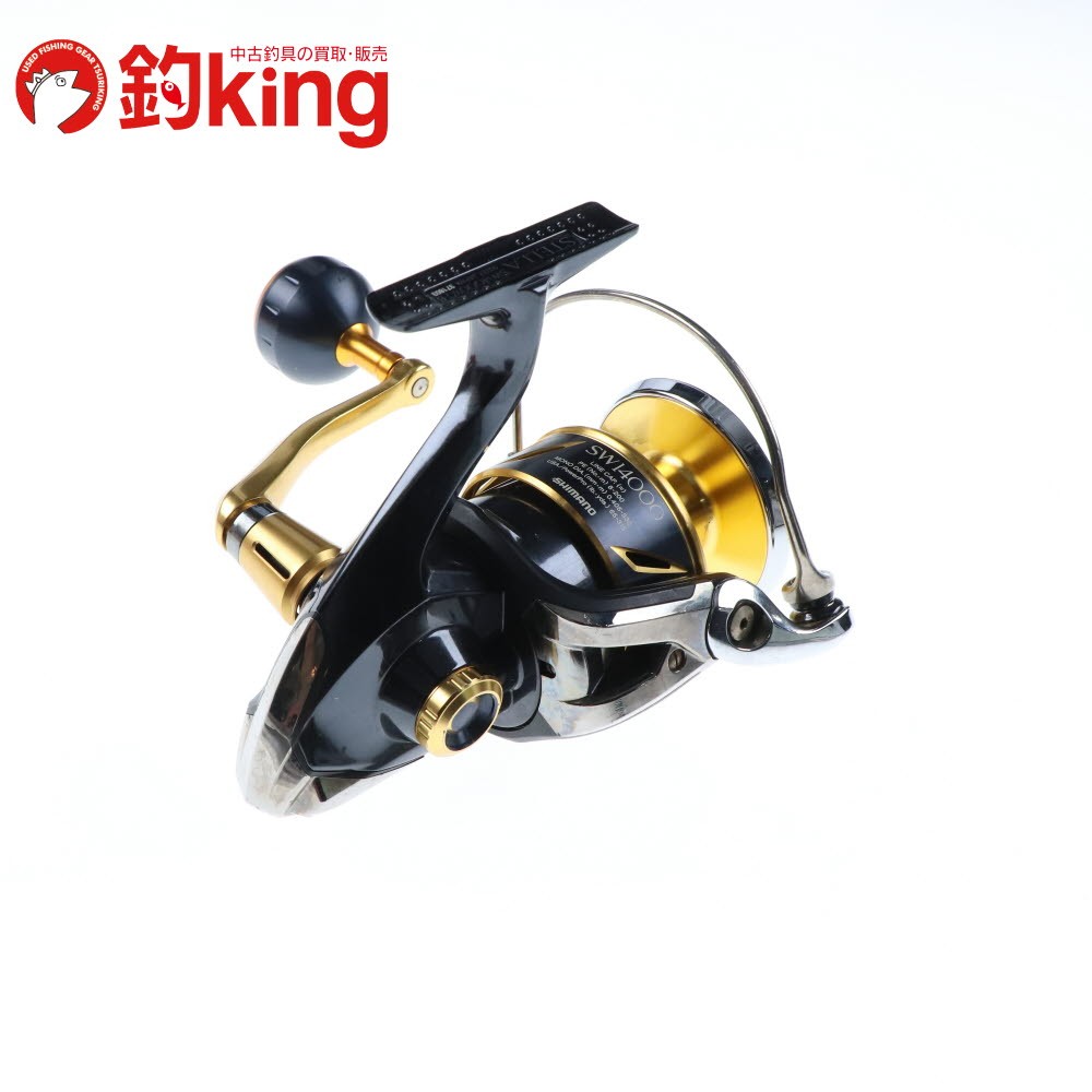 Shimano 13 Stella SW 14000XG Spinning Reel w/Custom Knob, From Japan
