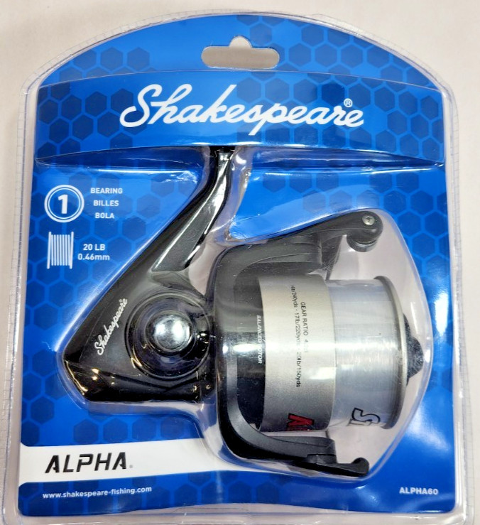 SHAKESPEARE ALPHA 60 SPINNING REEL NEW IN SEALED PACKAGING #279