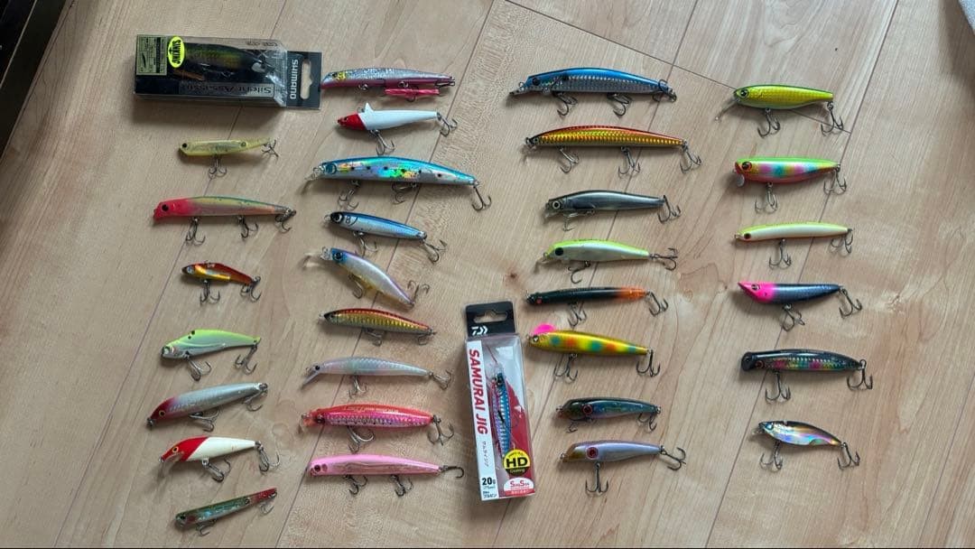 Shimano Silent Assassin & Daiwa Samurai Jig Fishing Lure Minnow Set Japan