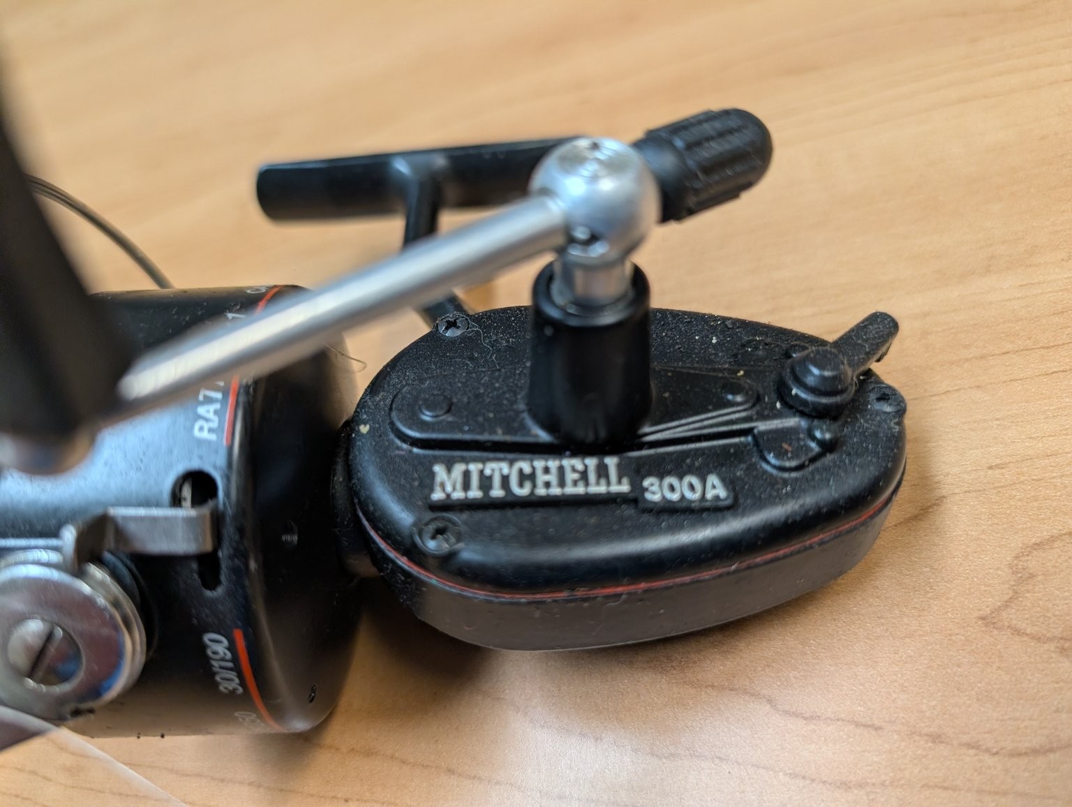 Mitchell 300A Spinning Reel 4.2:1 Gear Ratio Vintage Graphite Spool