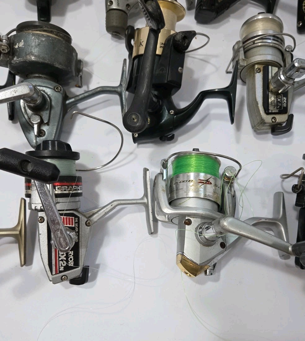 Lot Of 17 Assorted Spinning Reels – For Parts Or Repair