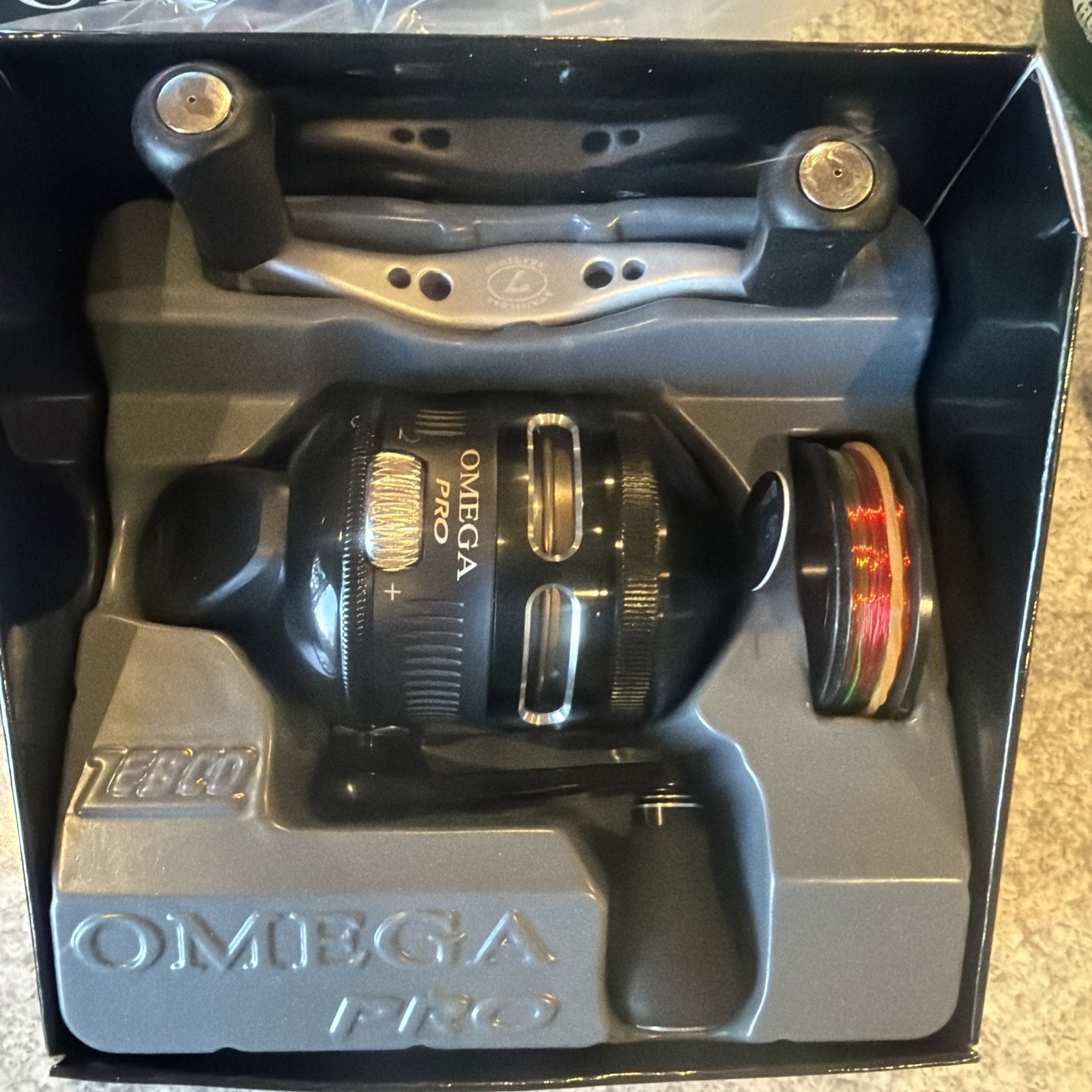 ZEBCO OMEGA PRO 3 Z03PRO 3.4:1 Preloaded With 10LB LINE 7 BEARING SPINCAST REEL
