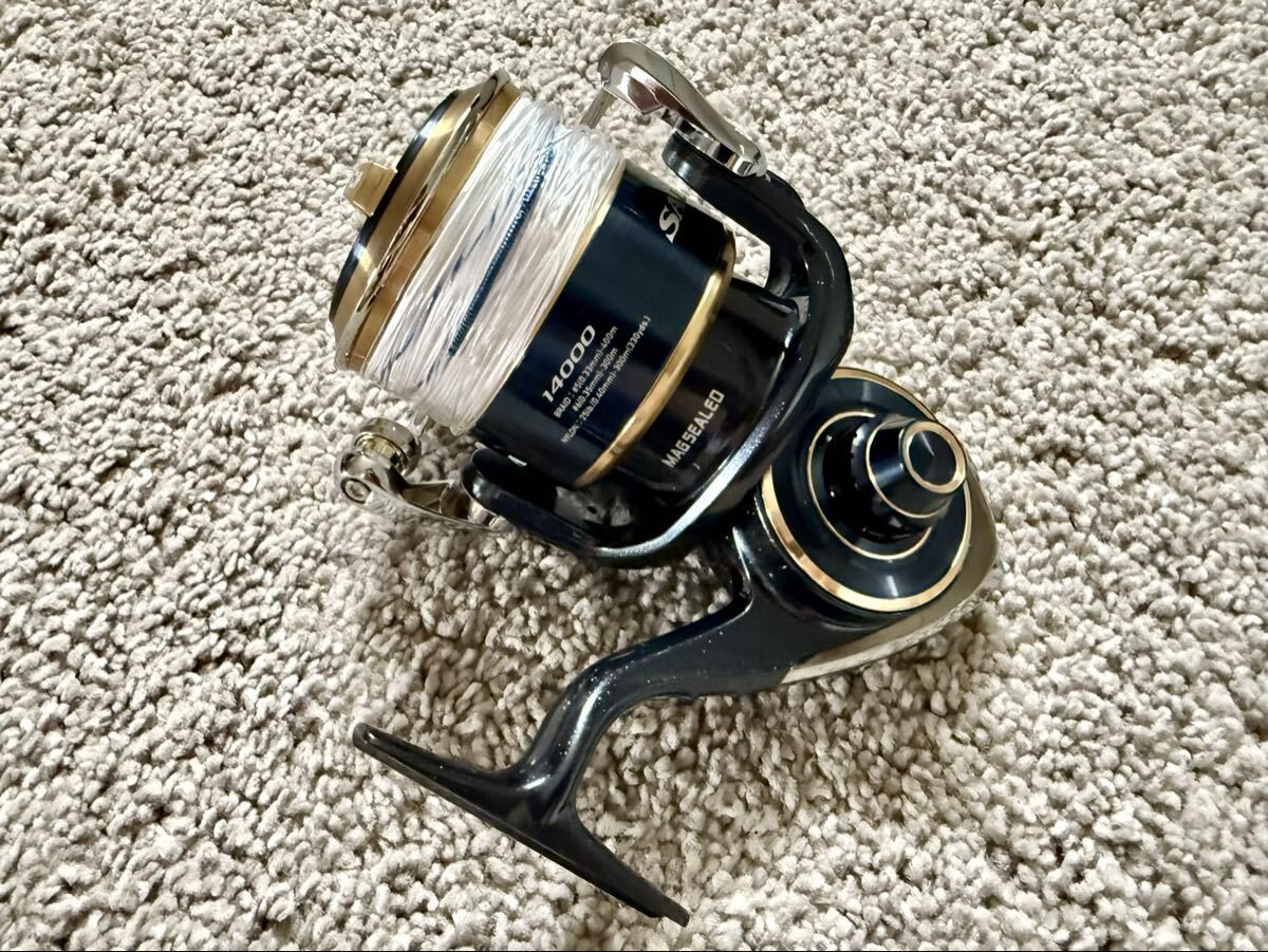 Daiwa 20 SALTIGA 14000-XH Spinning Reel JDM Spooled PE Line