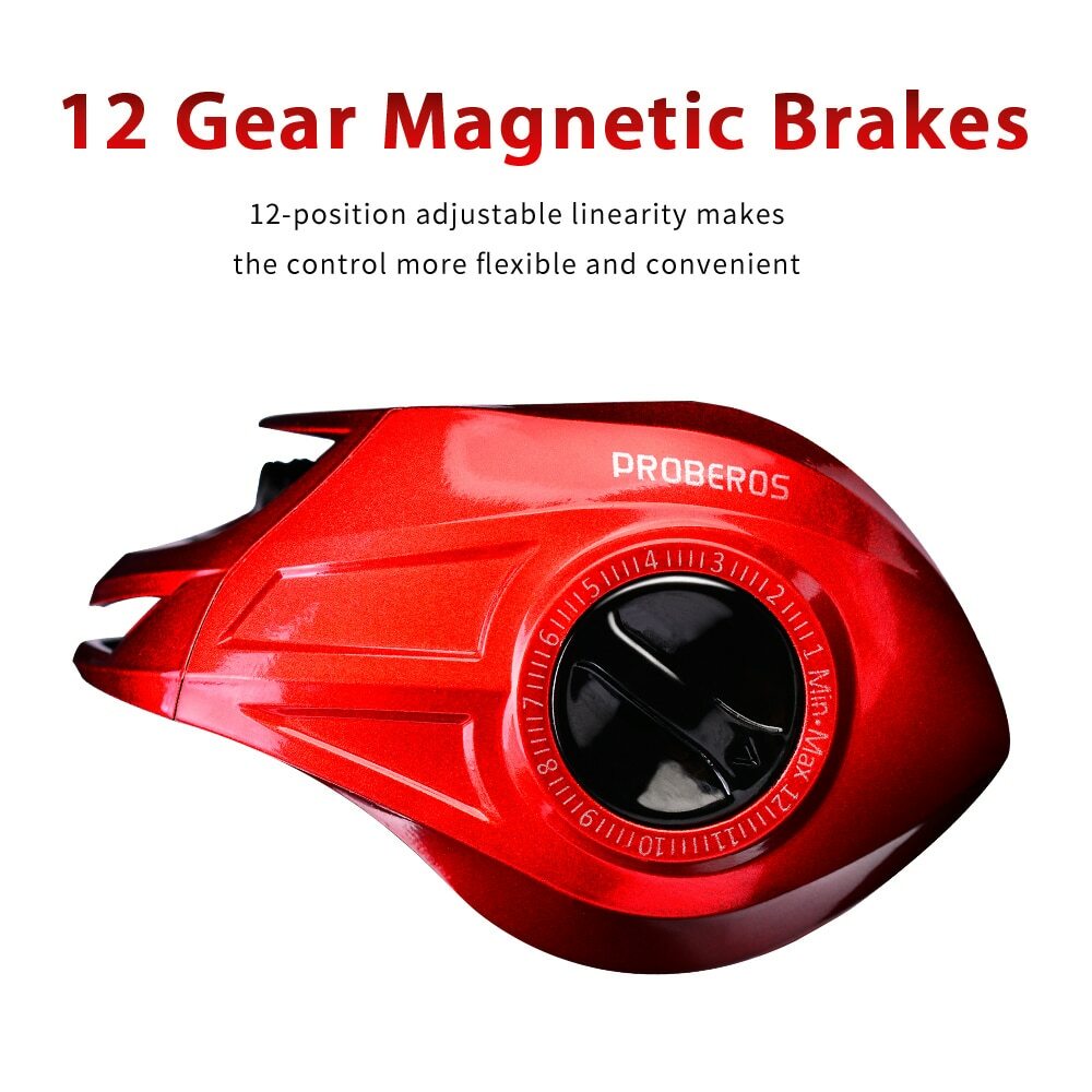 9+1BB 7.2:1 10KG Metal Baitcasting Reel Magnetic Brake CNC Spool Left Right New