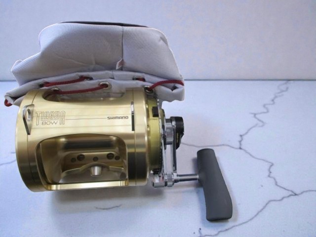 SHIMANO Tiagra 80WA 2-Speed Lever Drag Fishing Reel Very Good Used Japan