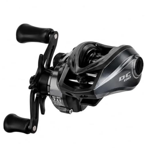 DC Baitcasting Reel with Smart Digital Brake – Anti-Backlash Fishing Right Hand
