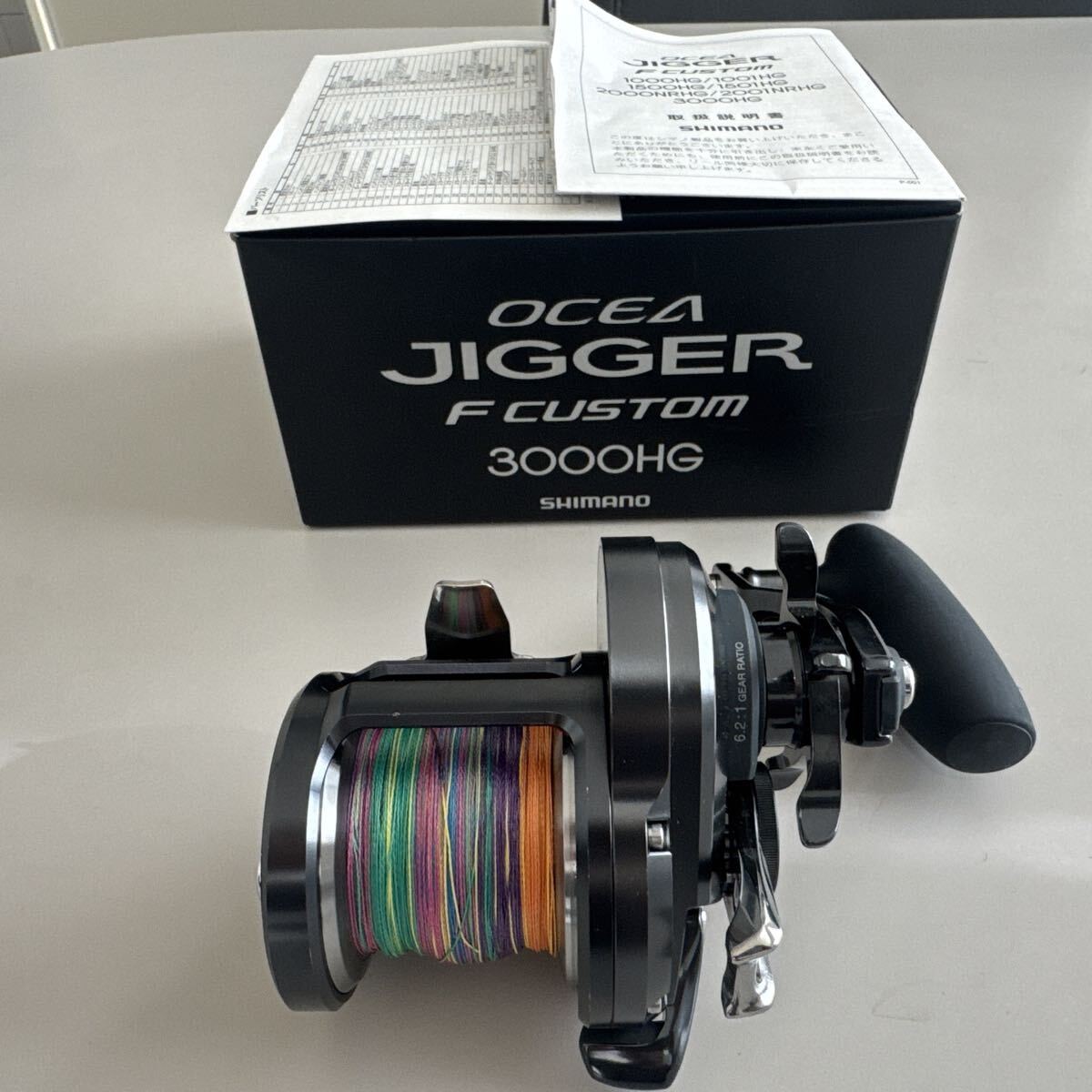 Shimano 19 Ocea Jigger F Custom 3000HG with box and instruction manual in good c