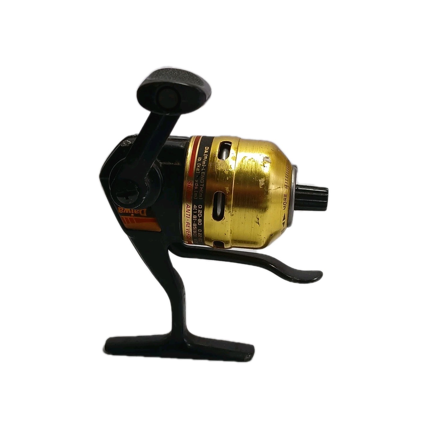 Vintage Gold Daiwa Us40 Reel -Mark Of Precision underspin trigger cast Reel