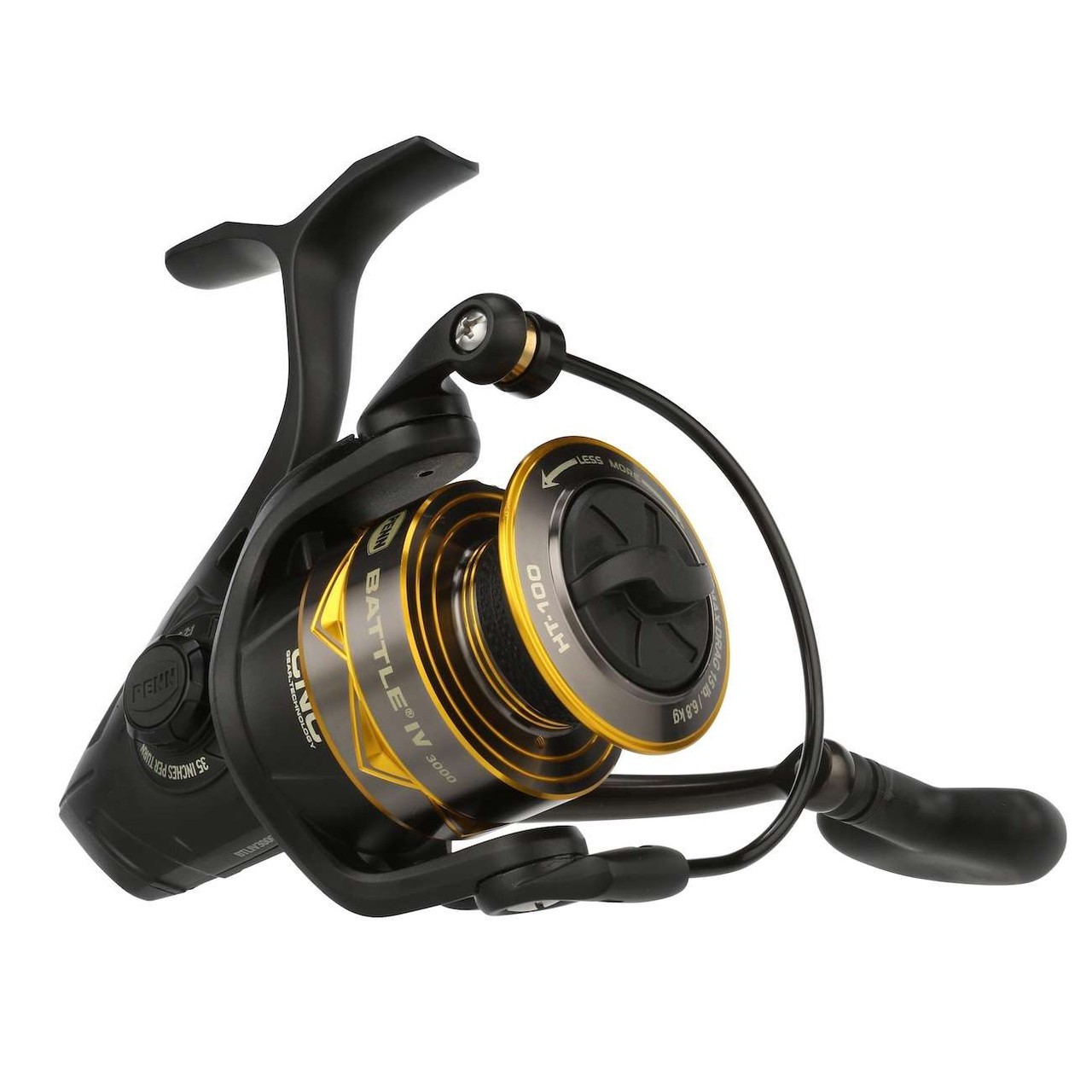 PENN Battle IV 3000 Fishing Spinning Reel BTLIV3000 w/ 6.2:1 Gear Ratio