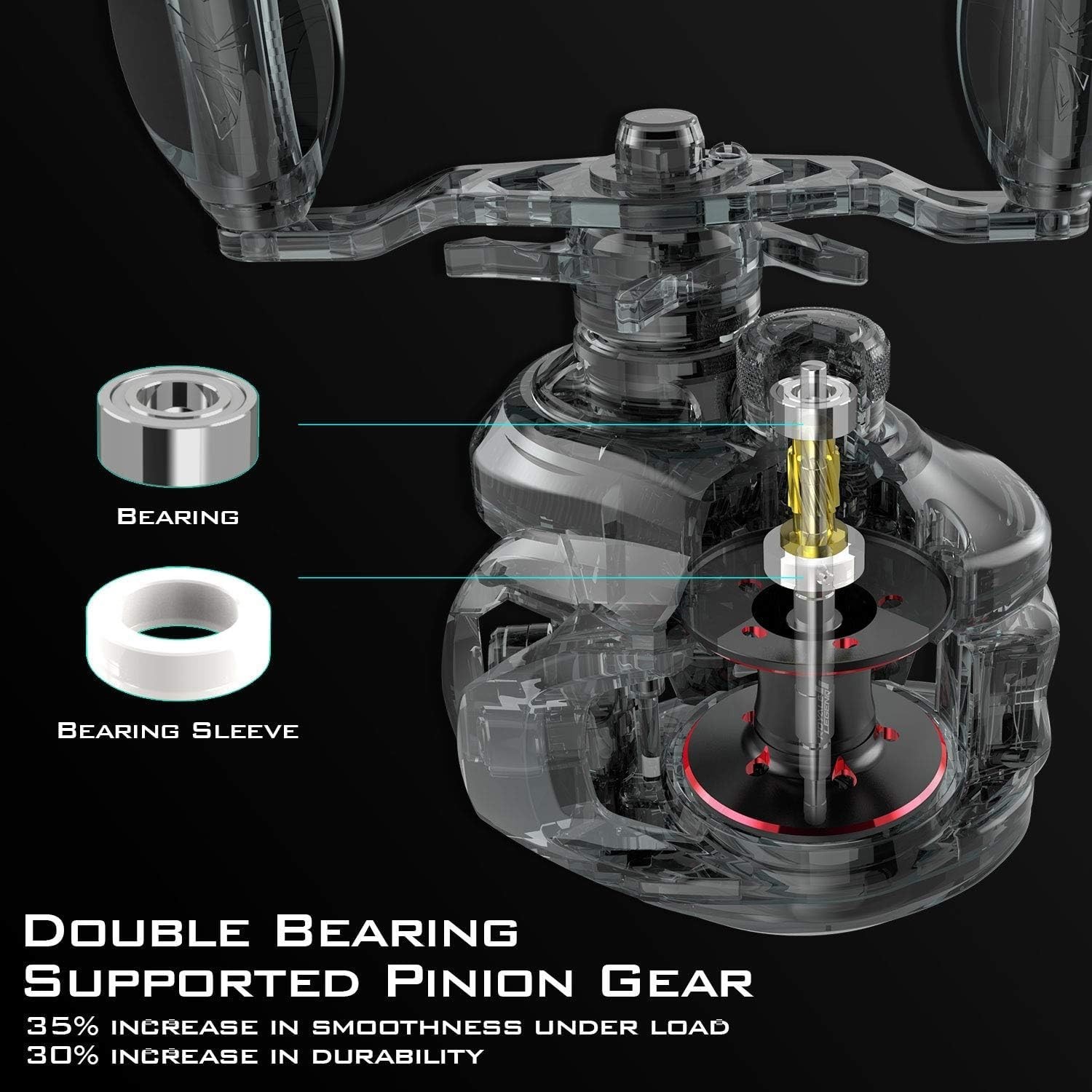 Lightweight Royale Legend II Baitcaster – Adjustable 5.4:1 & 7.2:1 Gear Ratios
