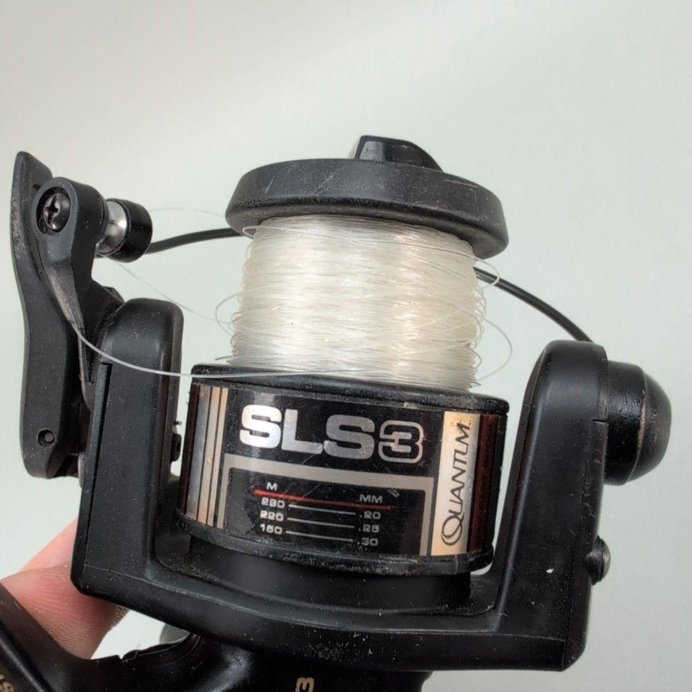 Vintage Zebco Quantum SLS3 Snapshot Spinning Reel 5.3:1 Black Long Stroke
