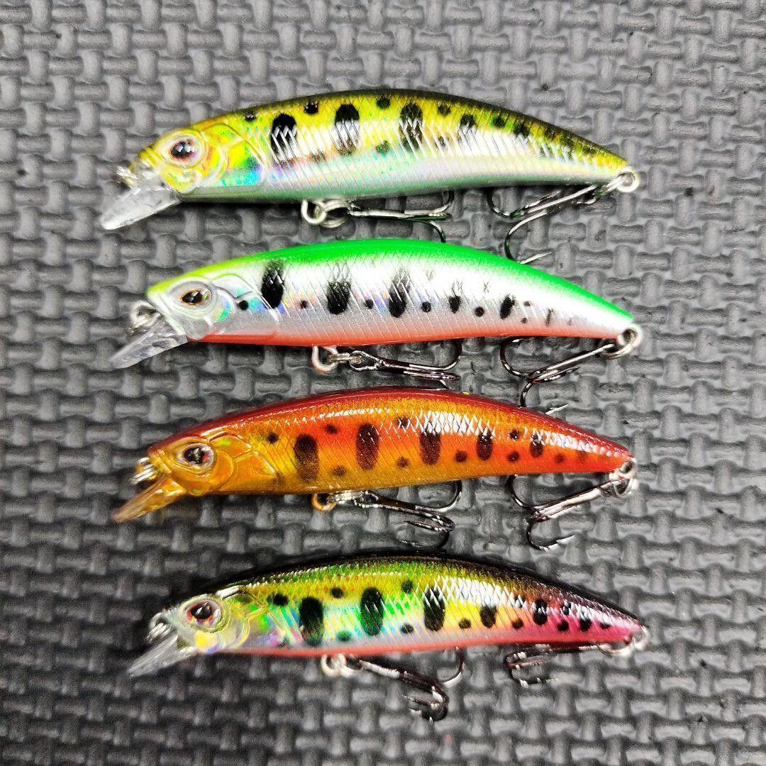 Trout Minnow Lures 65mm 6g Sinking 4pcs for Trout & Small Fish