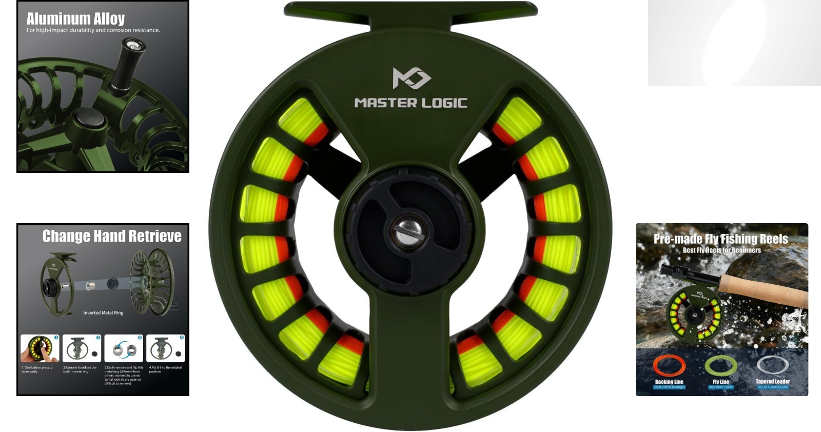 Durable 5/6wt Fly Reel with Smooth Drag – Perfect for Freshwater and Saltwater