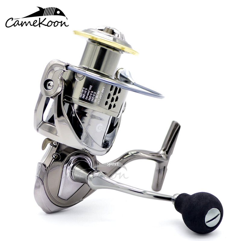 Ultra Smooth 9+1 Bearings Spinning Reel Aluminum Body Powerful Saltwater Fishing