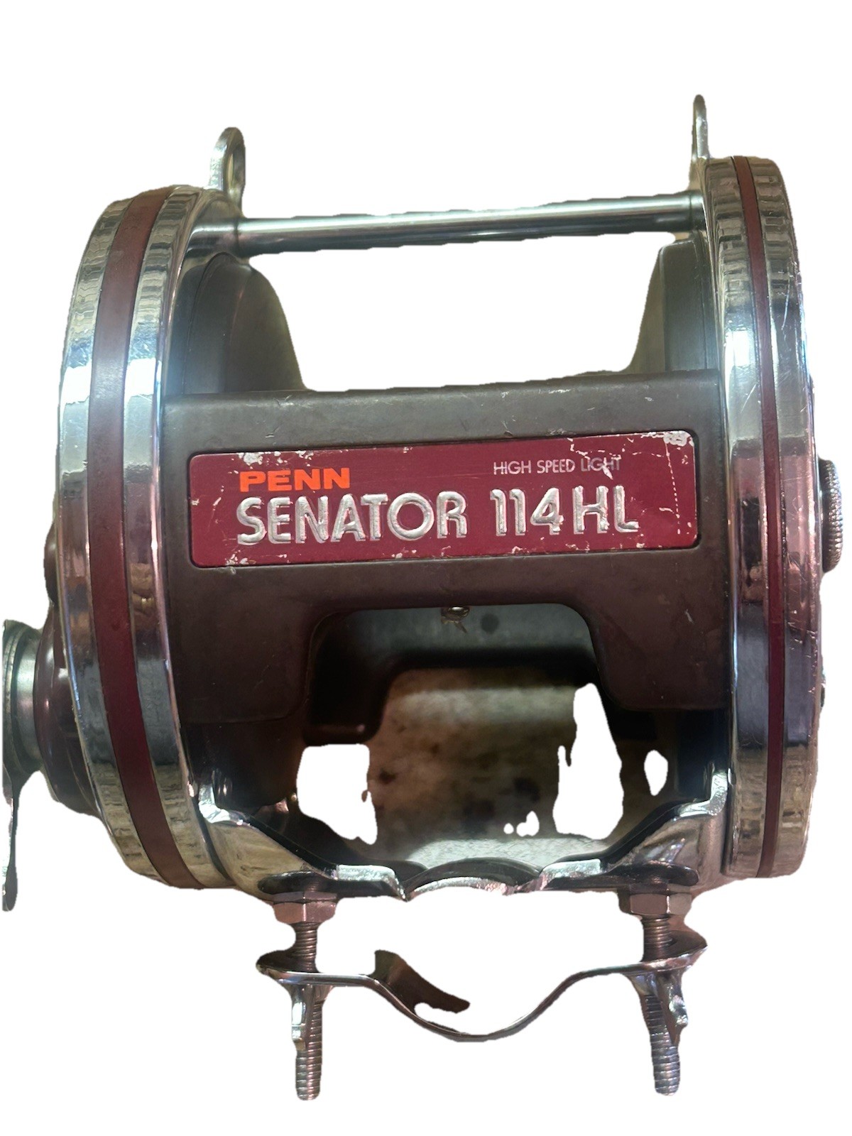 Penn Senator 114 HL High Speed Light Big Game Reel W/ Rod Clamp-Excellent