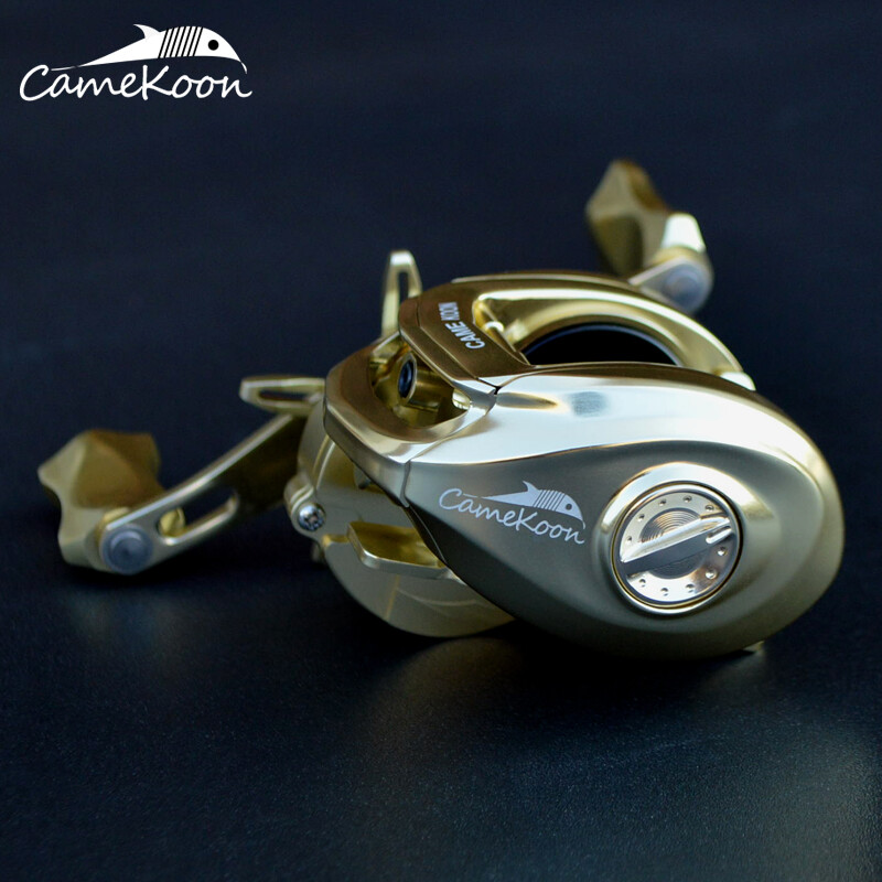 CAMEKOON Aluminum Frame 7.3:1 Saltwater Baitcasting Fishing Reel Right/Left Hand