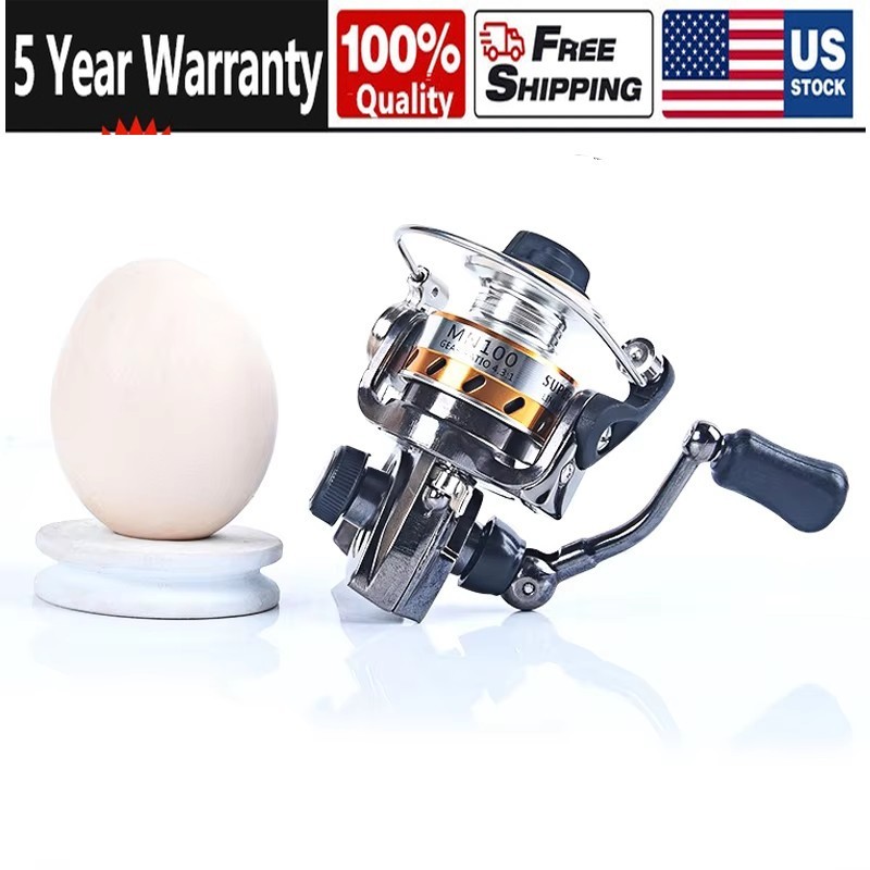 POWER Full Metal Mini Small Spinning Reels Carp Raft Fishing Wheel Fish Gear