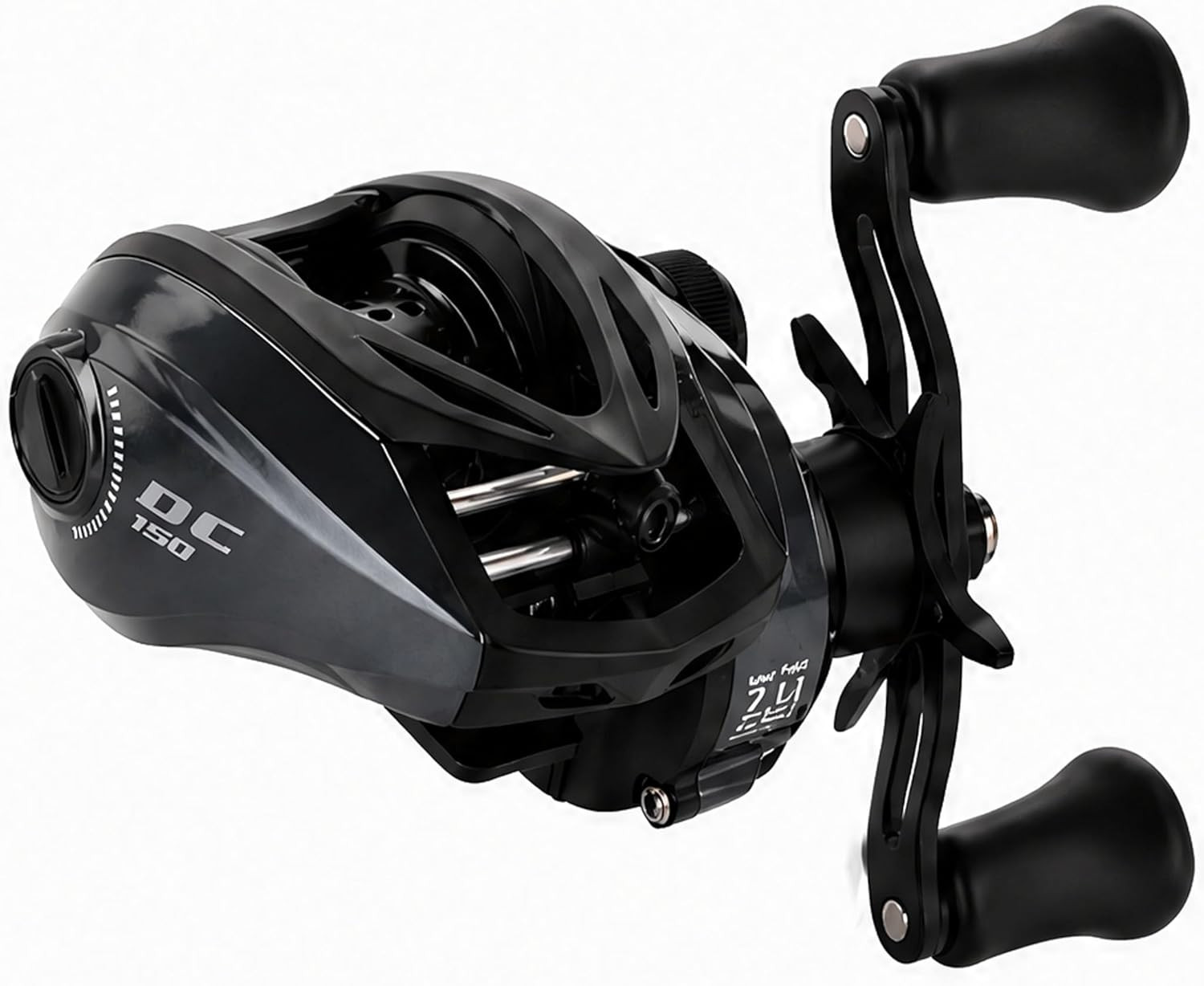 DC Baitcasting Reel with Smart Digital Brake, Anti-Backlash Fishing Reel with Si