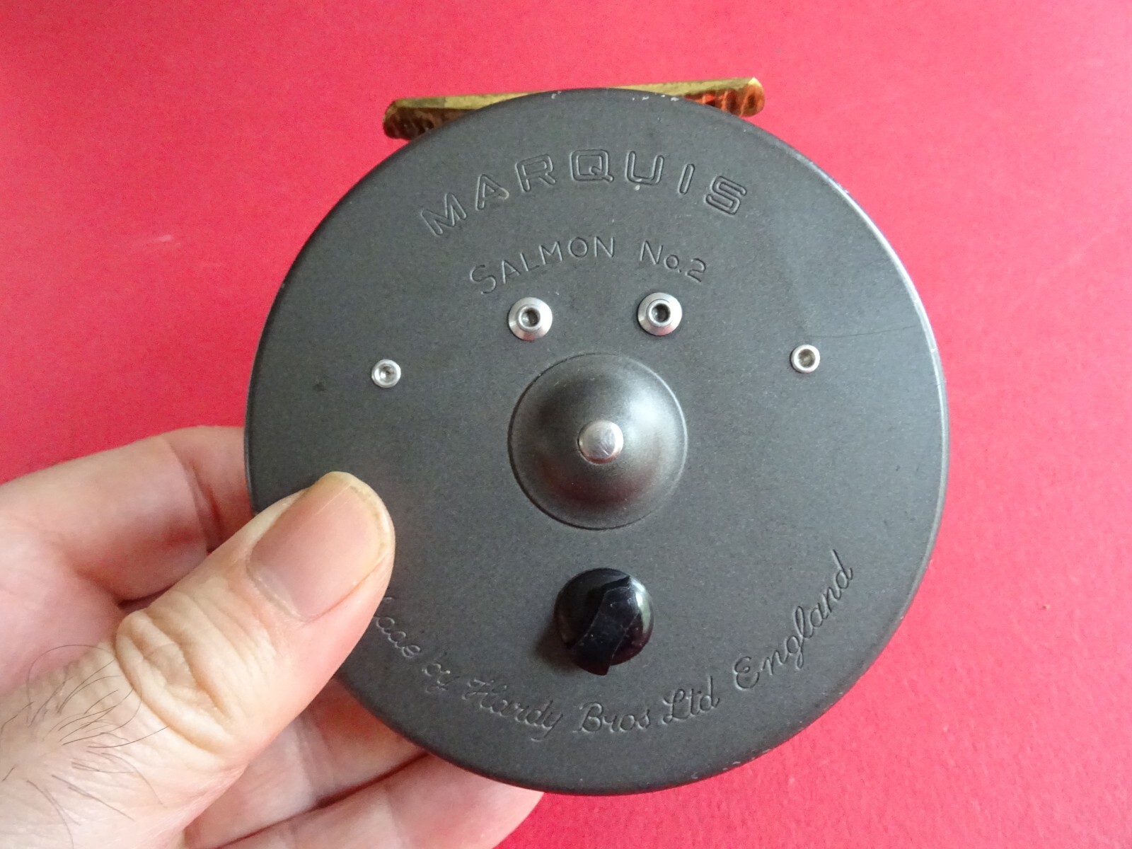 A VERY GOOD VINTAGE LIGHTLY USED HARDY MARQUIS SALMON NO.2 FLY FISHING REEL