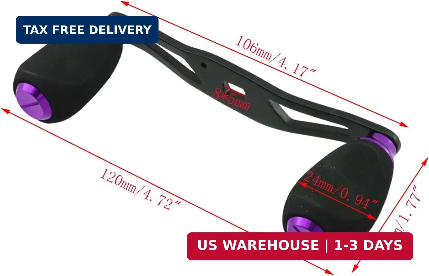 Fishing Reel Handle Purple Fishing Baitcasting Handle Rocker Baitcasting Reel Re