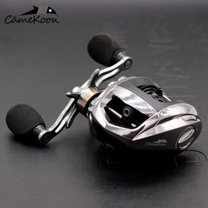CAMEKOON Baitcaster Reel w/ Extra Shallow Spool 6.3:1 Multicolor Casting Fishing