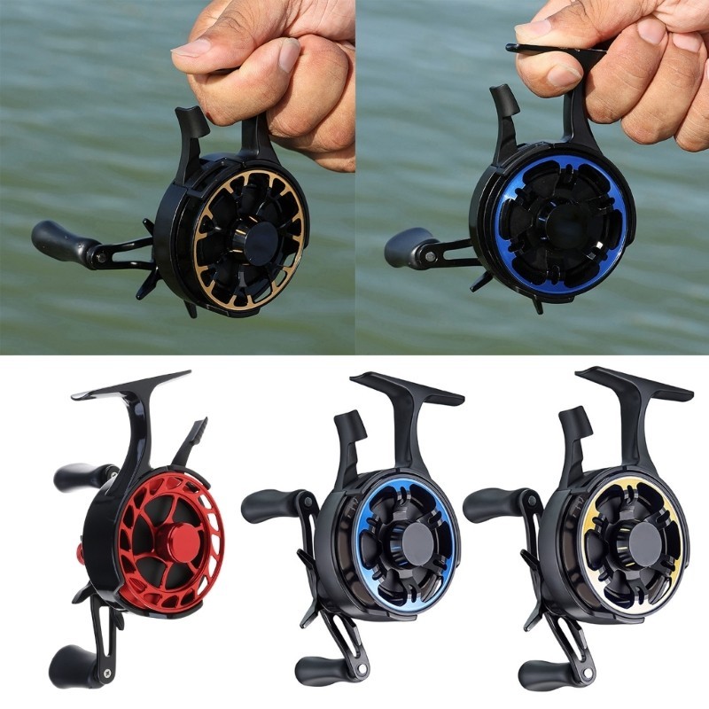 Rotating Ice Fishing Reels 3+1BB Fishing Wheel Winter Fishing Raft Reels