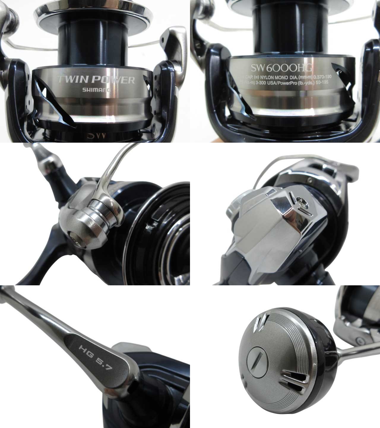 Shimano 21 Twin Power SW 6000HG Reel Used Japan (3rd unit)