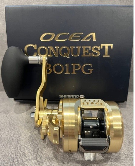 Baitcasting Reel 22 OCEA Conquest 301PG Left 4.8:1 Fishing Reel IN BOX