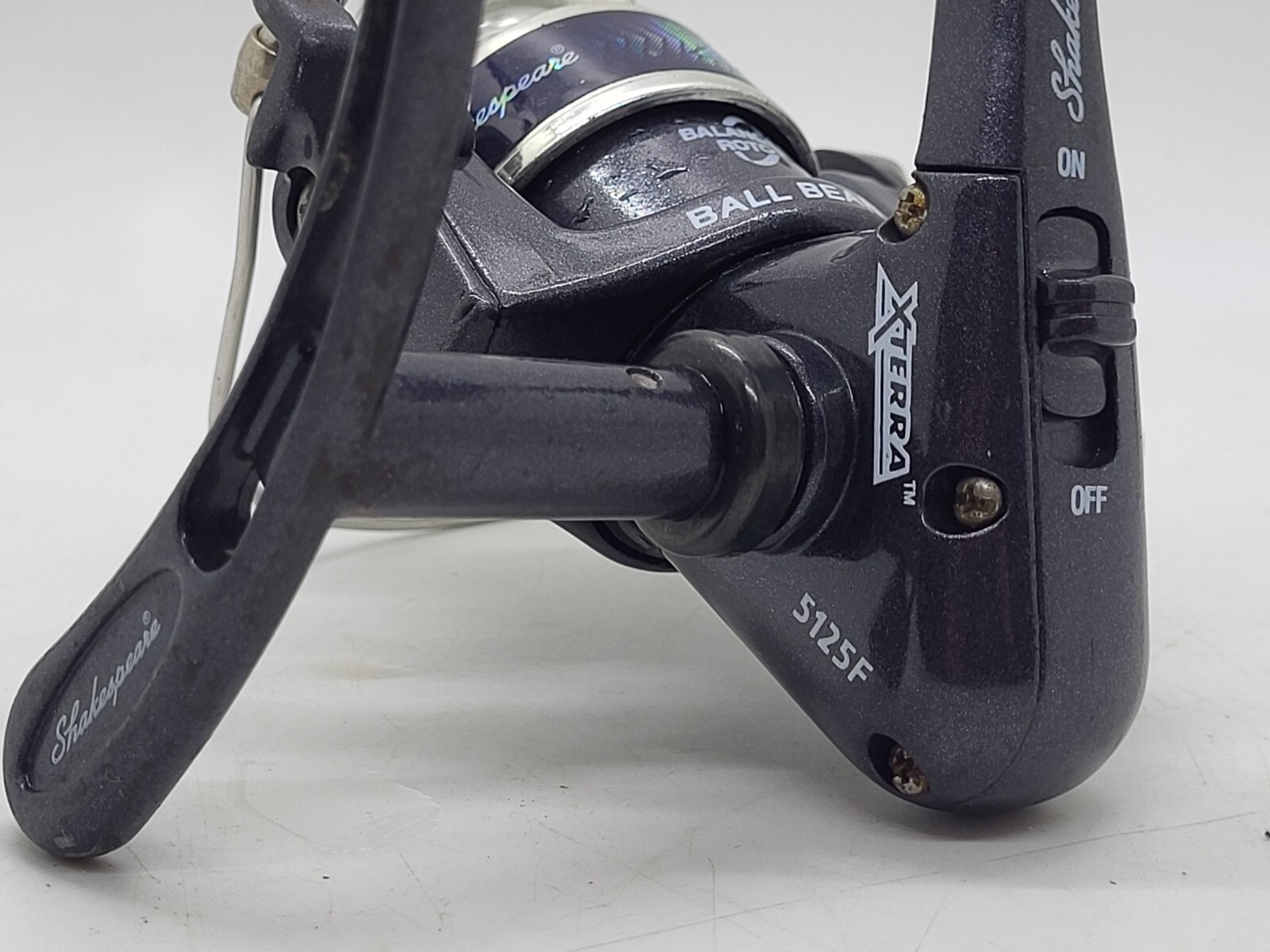 SHAKESPEARE XTERRA 5125F OPEN FACE SPINNING REEL, BALANCED ROTOR, EXCELLENT COND