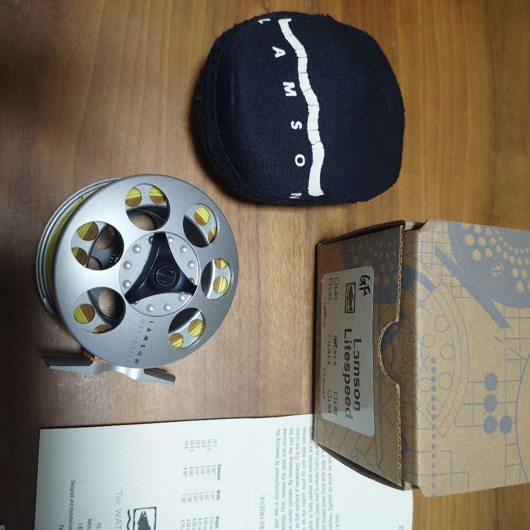 Waterworks Lamson Litespeed LS1.5 Fly Fishing Reel Silver with Case Box Manual