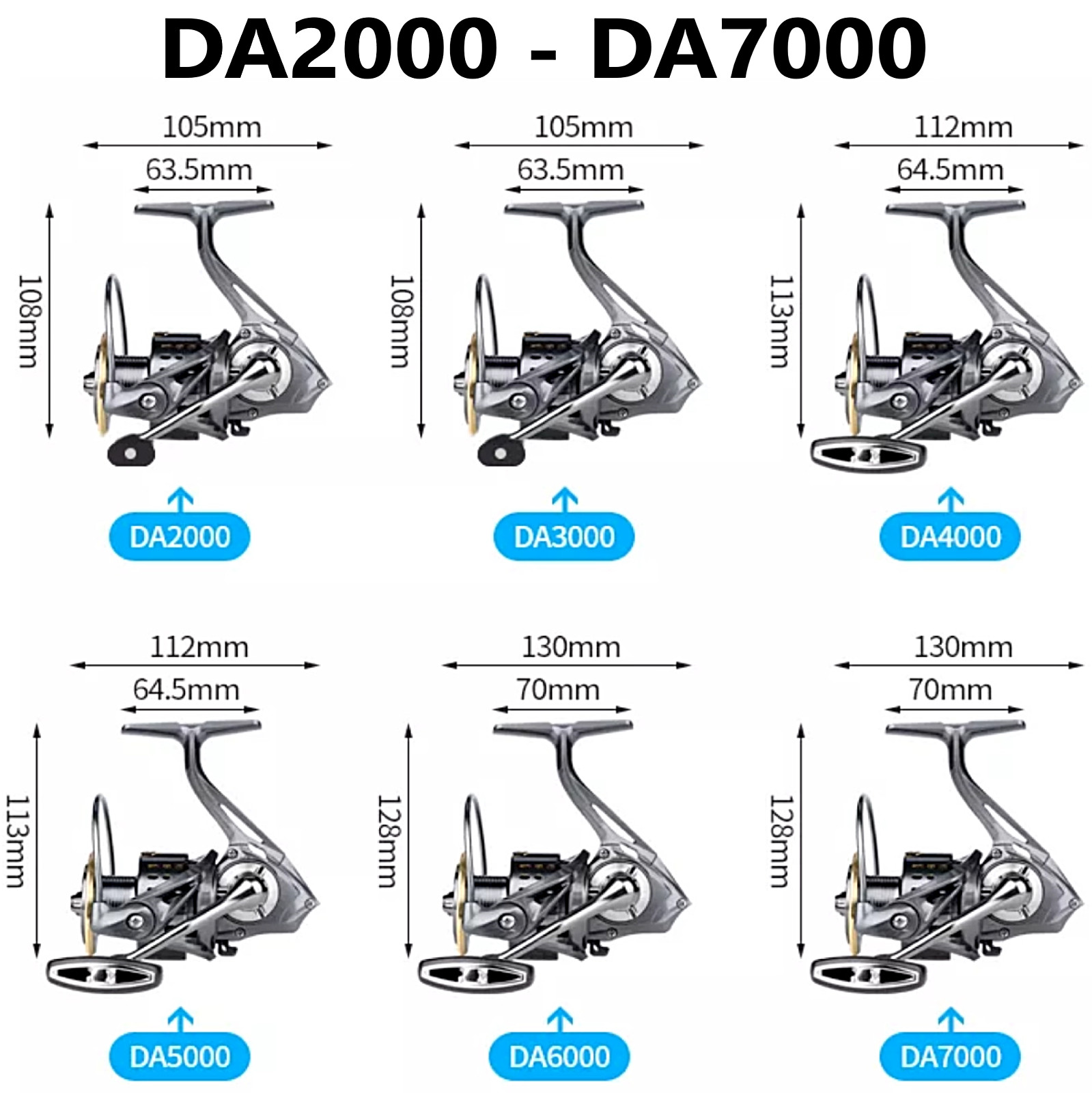 Spinning Fishing Reel 5.2:1 Freshwater Saltwater Right Left Metal Spool Casting