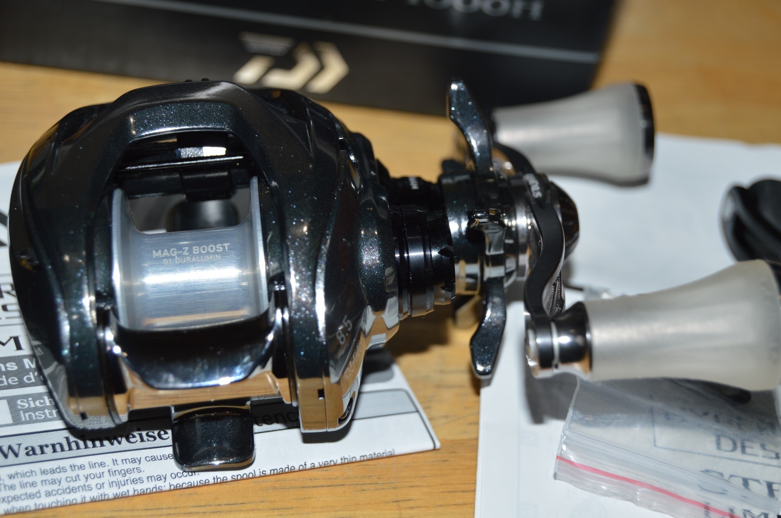 daiwa STEEZ limited SV TW 1000H baitcast 7.1:1 12 bearing spool handle upgrades